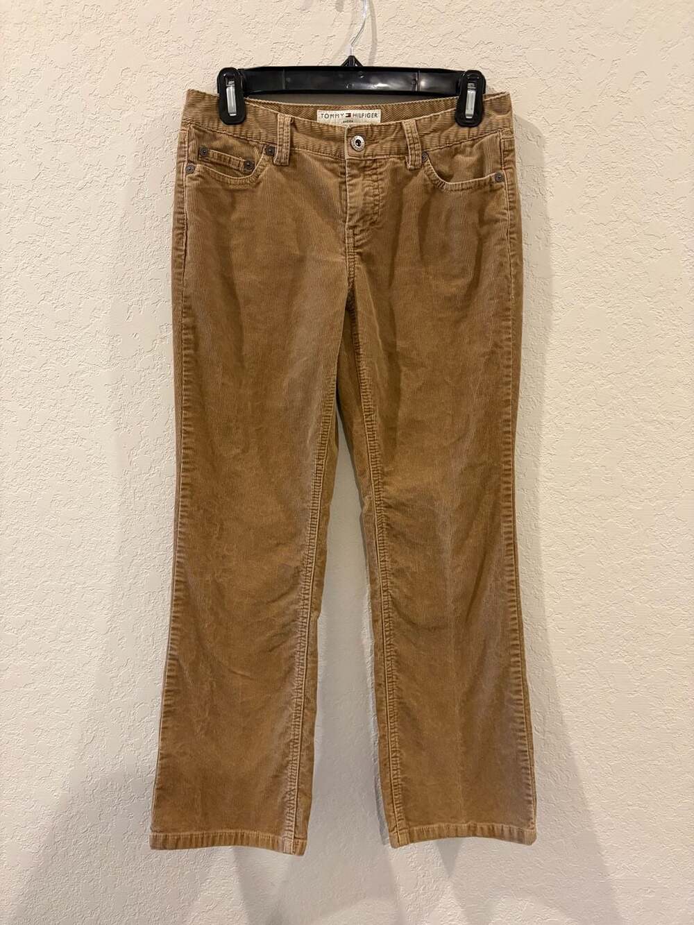 Tommy Hilfiger Petite Khaki/Brown Corduroy Pants